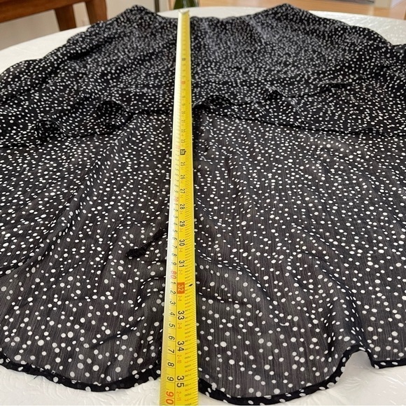 Forever 21 High-Low Sheer Polka Dot Layered Tiered Skirt - Picture 14 of 16